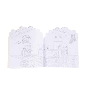Carte de colorat cu stickere Marea familie, Moulin Roty - Img 7