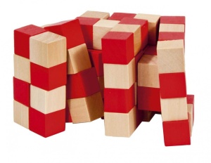 Fr_17192-Test IQ Puzzle 3D din lemn, Fridolin