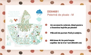 Pelerina de ploaie Flori si pasari, Djeco - Img 7