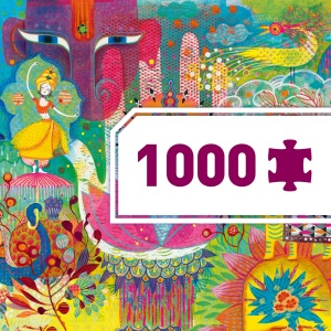 DJ07649-Puzzle galerie 1000 piese Magic India, Djeco
