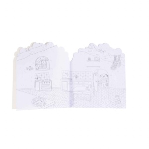 Carte de colorat cu stickere Marea familie, Moulin Roty - Img 4