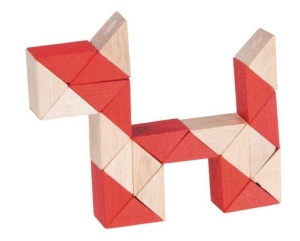 Fr_17307-Test IQ Puzzle 3D din lemn de bambus, Fridolin