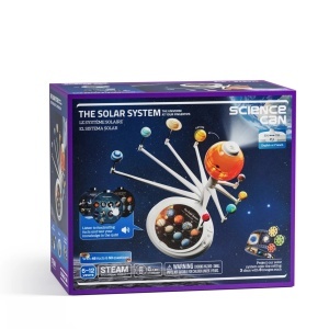 Glob Sistemul Solar cu planete mobile și soare luminat
