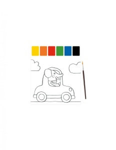 Planse preilustrate pentru pictura Vehicule, Moulin Roty - Img 3