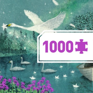 Hymn to the Moon - puzzle galerii din carton FSC® cu detalii fascinante