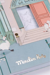 Carte de colorat cu abtibilduri, Mica scoala de dans, Moulin Roty - Img 6