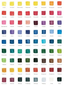 paleta culori triunghilare groase Yorik