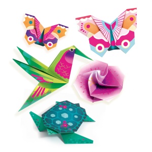 DJ08754-Joc creativ origami Animale si flori exotice, Djeco