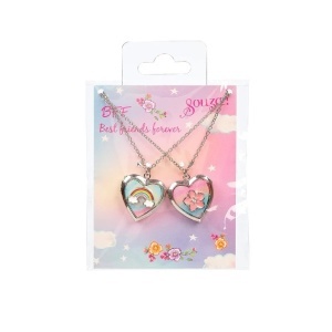 Set doua coliere „Best Friends” cu Inimi, Souza!