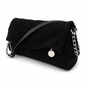Torba pliš romb crna 25942