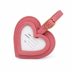 Obeleživač kofera srce 25893 roze