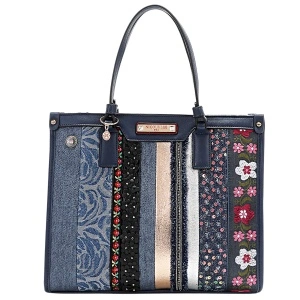 TORBA NICOLE LEE JS17047 DENIM PATCH