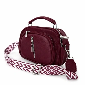 Torba 1 zip bordo 25833
