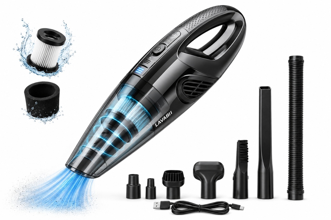 Aspirator auto portabil fara fir, reincarcabil USB, 2200mAh, accesorii multiple, filtru lavabil 5