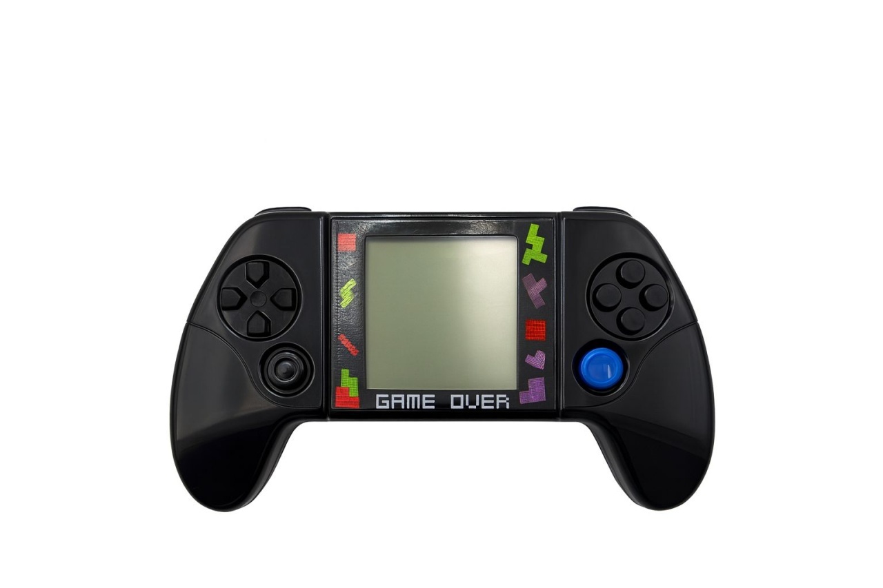 Consola portabila Tetris Game Mini cu multiple jocuri retro culoare negru, 18.5x10.5cm 2