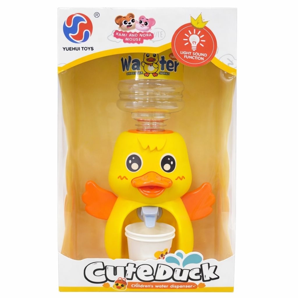 Dispenser de apa pentru copii, model ratusca, 29 cm cu muzica si lumini 2