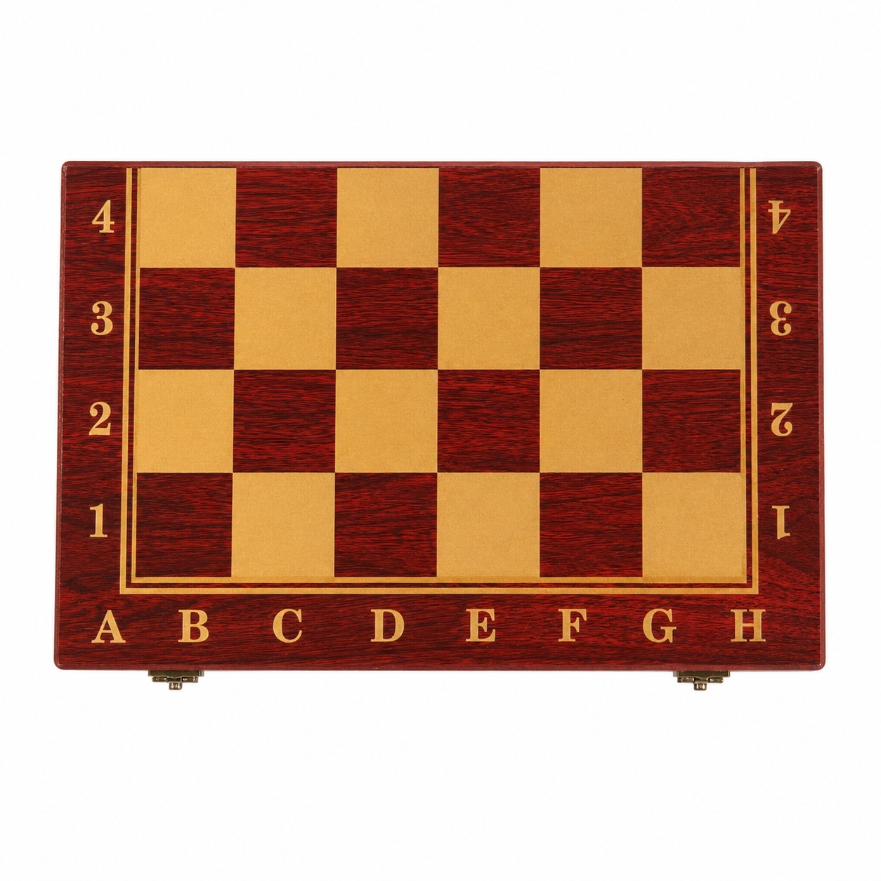 Joc 3 in 1 Sah, Table si Dame din Lemn maro inchis 50x40 cm Set Complet pentru Familie 3