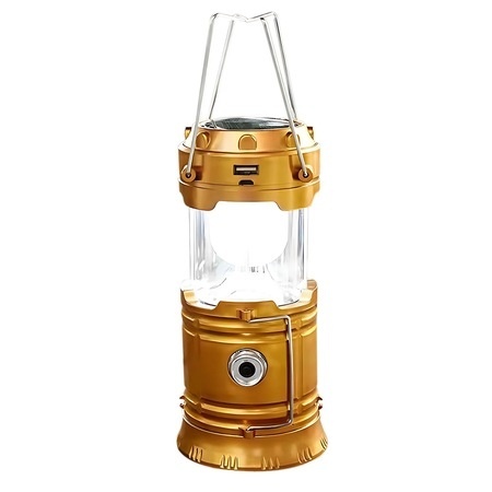 Lanterna Solara LED Camping 360°, Felinar Camping cu Lanterna Frontala si Incarcare USB