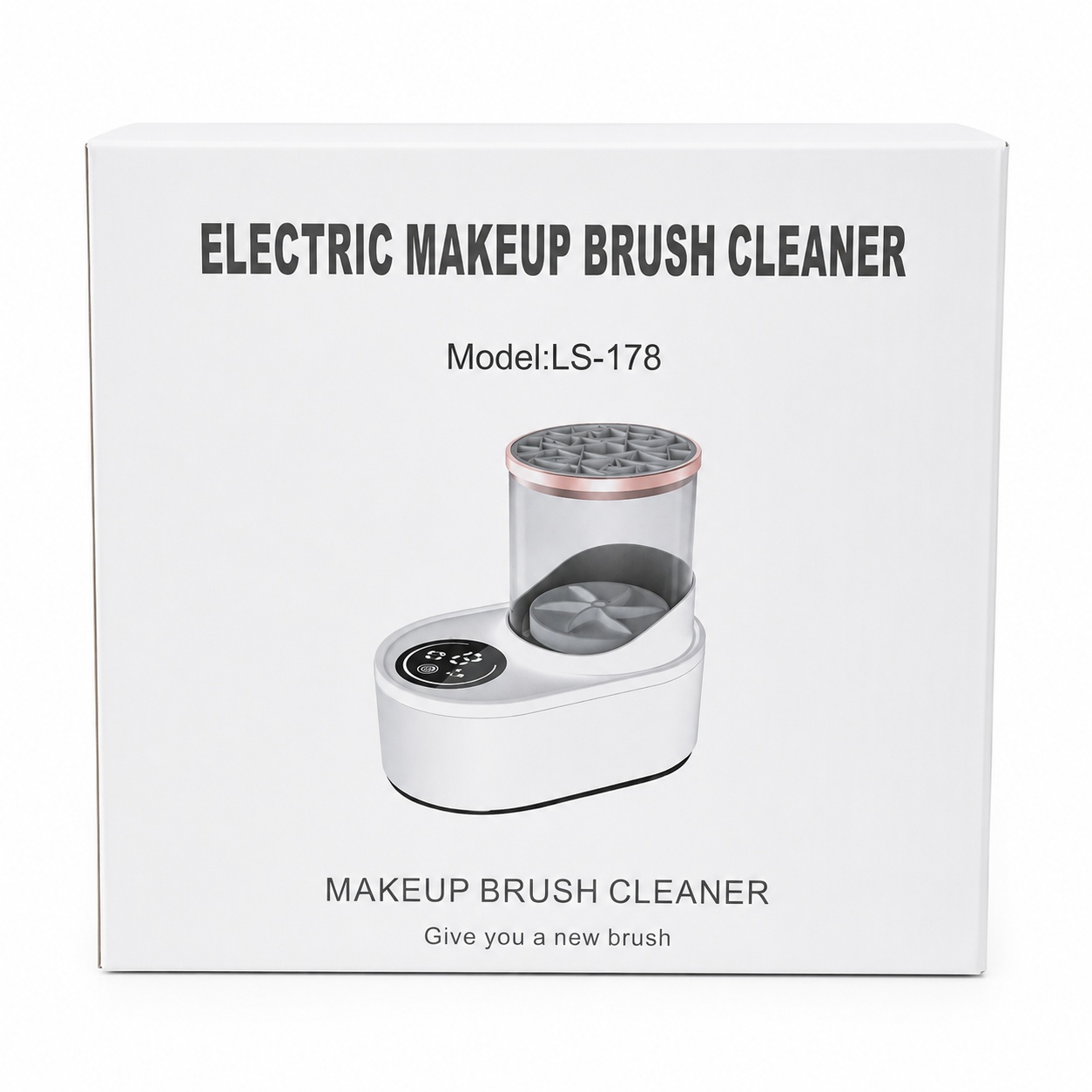Aparat Electric pentru Curățare Pensule Machiaj 20 cm – Curățare Automată 360°, USB, 6W