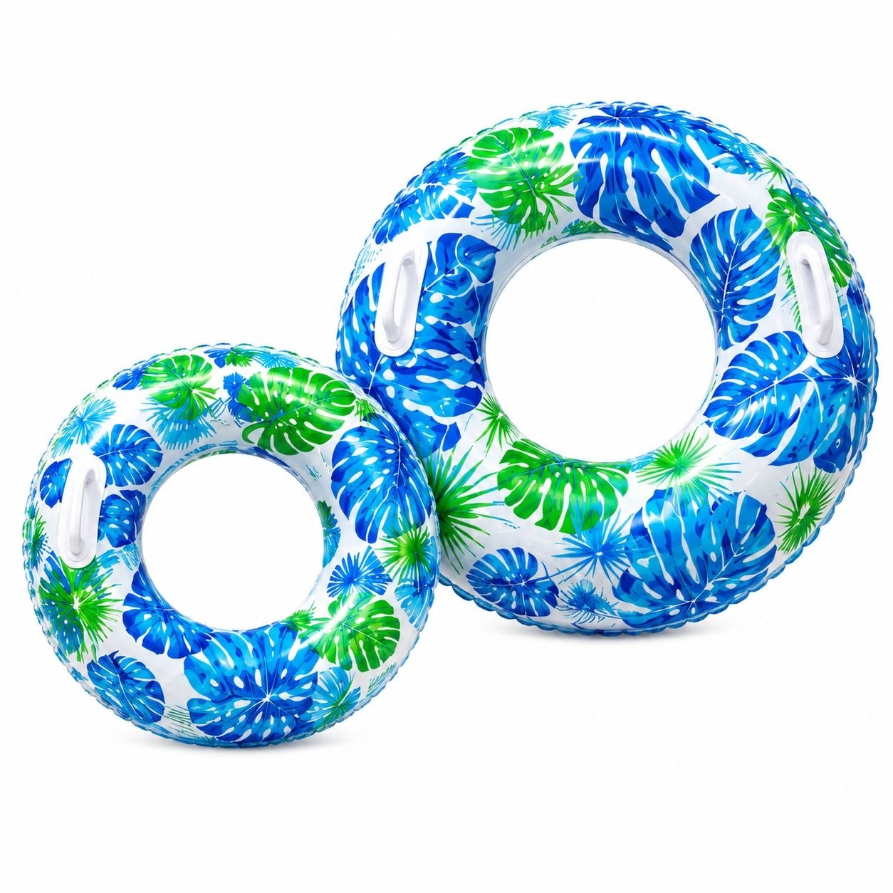 Colac Gonflabil Albastru Tropical 90 cm – Colac de Înot pentru Piscină și Plajă
