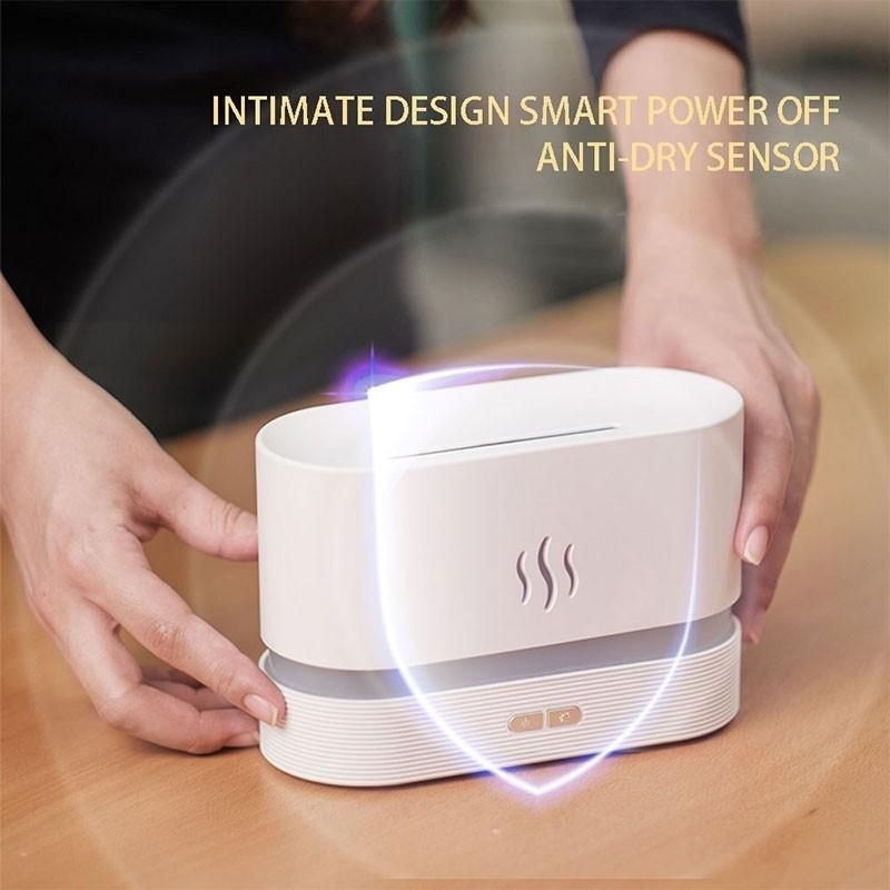 Difuzor aromaterapie LED RGB alb, umidificator aroma cu uleiuri esentiale, USB 3