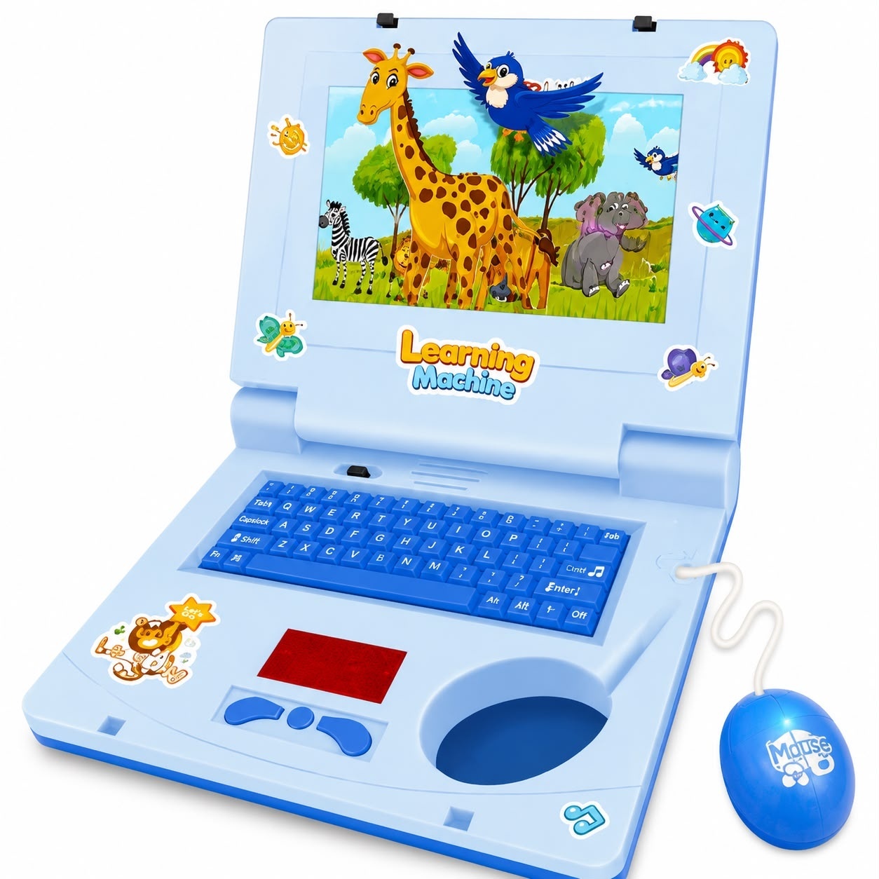 Laptop Educațional Interactiv pentru Copii 3+ Albastru – Muzică, Lumini, Mouse și Jocuri Educative 2