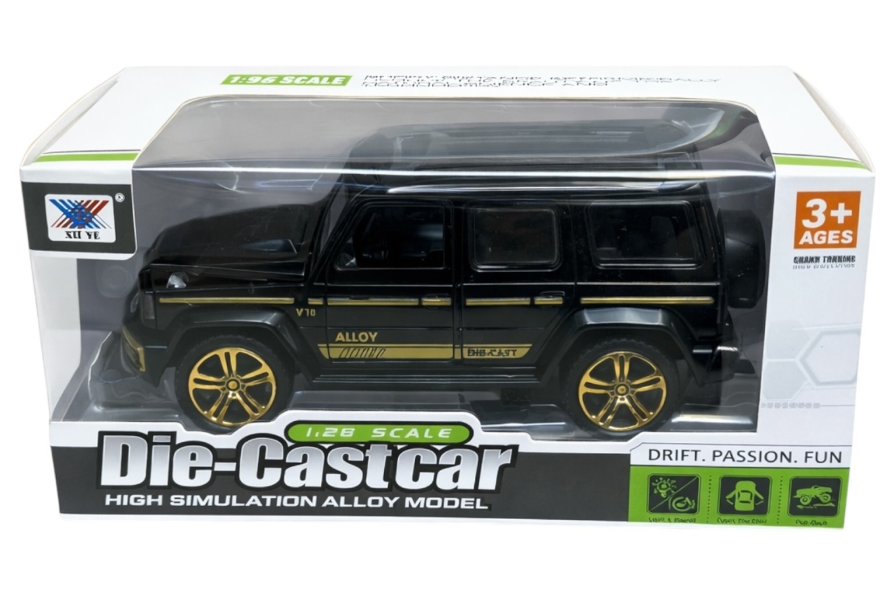 Mașină metalică die-cast, scară 1:28, cu pull-back, uși deschise, lumini și sunete, 17.5x8x9 cm 3