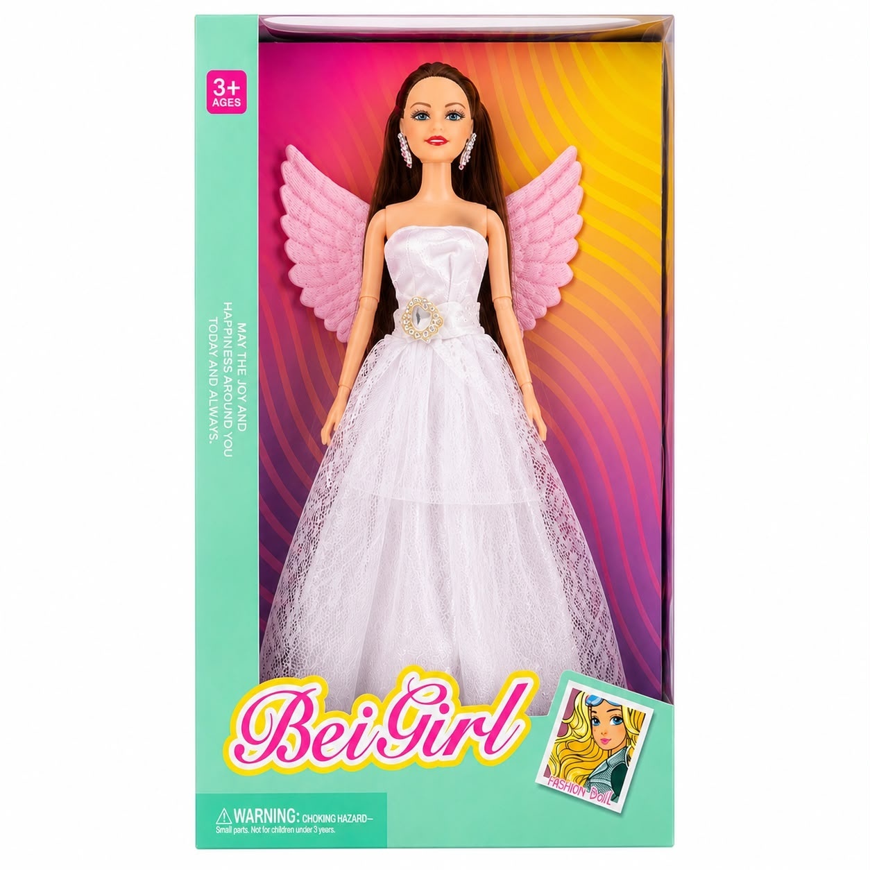 Păpușă Prințesă cu Aripi Bei Girl, Model Aleatoriu – Păpușă Elegantă pentru Fetițe 3+ Ani 2