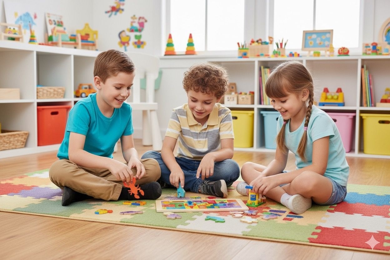 Puzzle Educativ din Lemn Tip Tetris , Modele cu Vehicule, Animale, Dinozauri si Creaturi Marine, 30x13cm 4