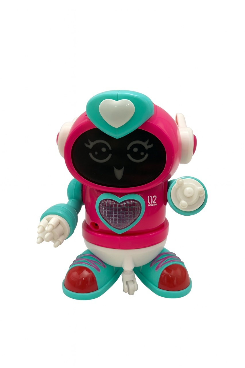 Robot Dansator 16x13 cm cu Lumini si Sunete , Jucarie Interactiva pentru Copii 3+ 2