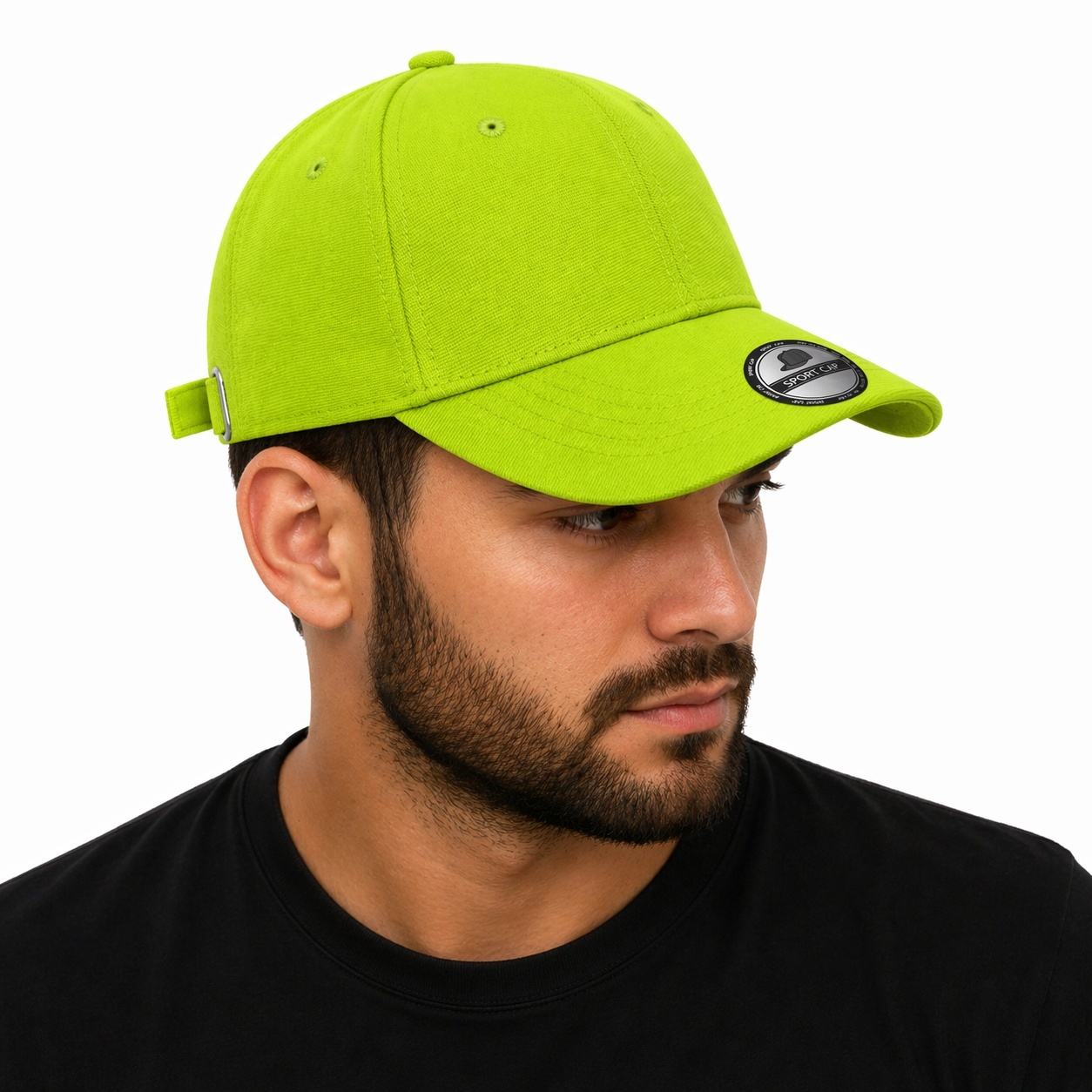 Sapca verde neon reglabila unisex, stil casual 3