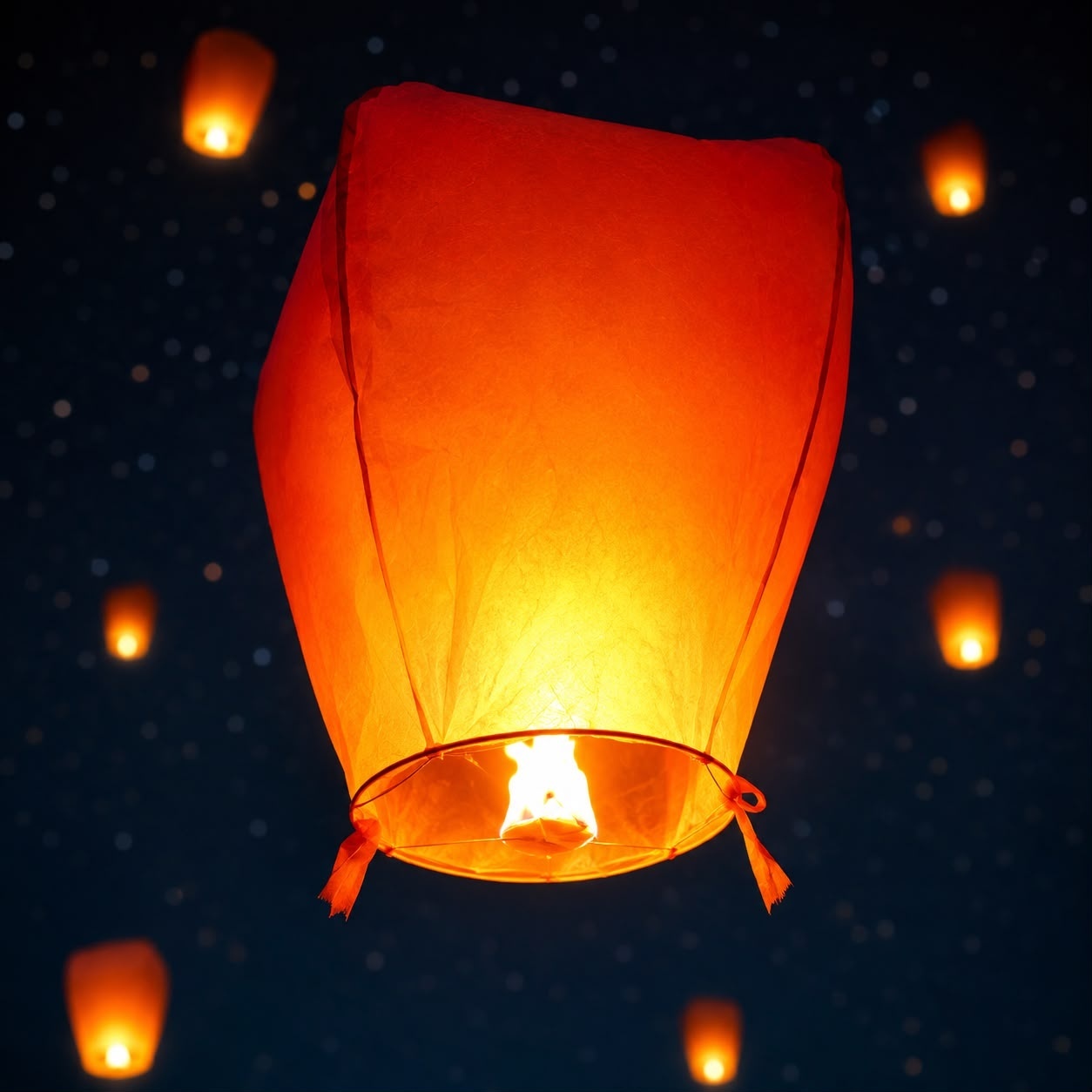 Set 10 Lampioane Zburătoare Sky Lantern, 100% Biodegradabile, pentru Nunți, Petreceri și Evenimente 2