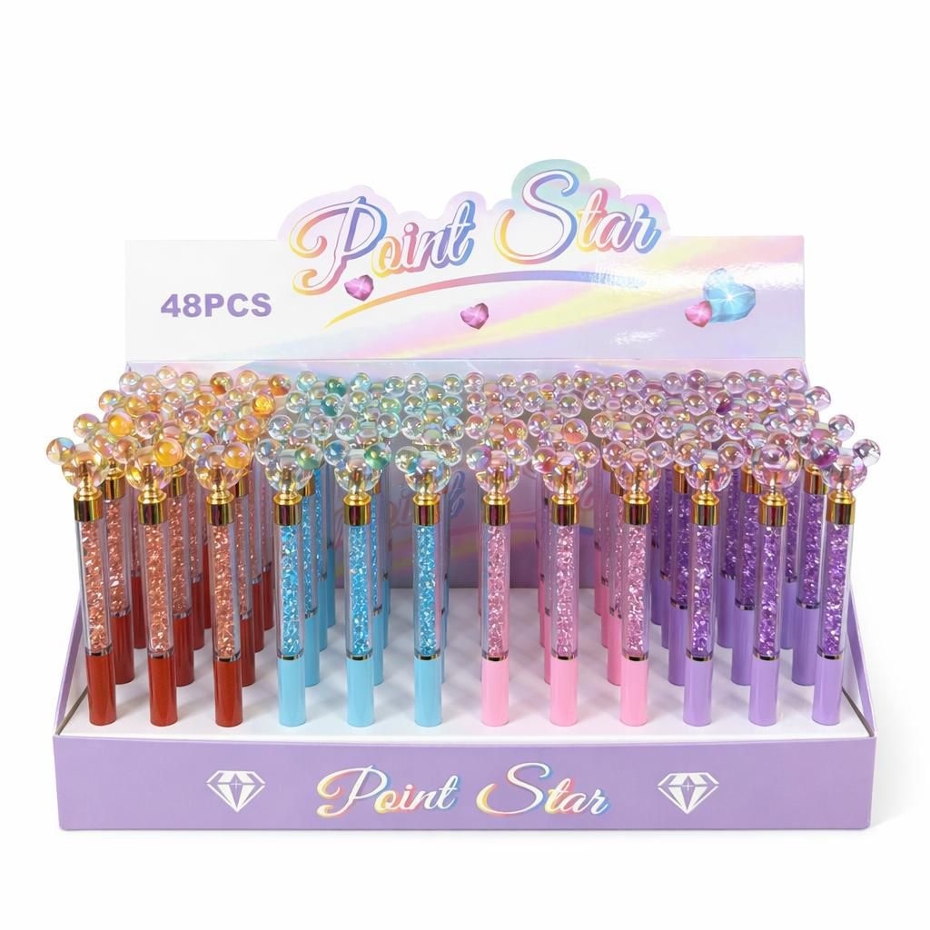 Set 48 cristale și cap figurină tip urs, design colorat, stil elegant, diverse culori 2