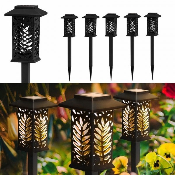 Set 6 Lampi Solare Gradina LED Lumina Calda cu Tarus, Iluminat Exterior Decorativ 4