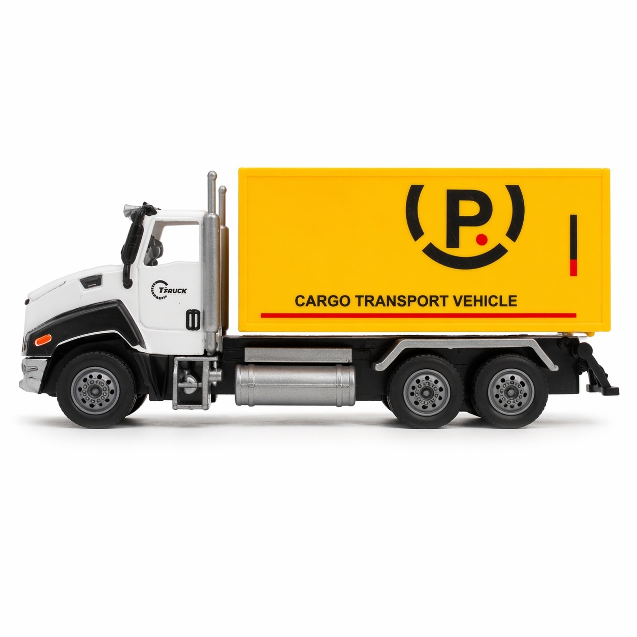 Camion cargo transport galben 26.5x11 cm jucarie copii 3