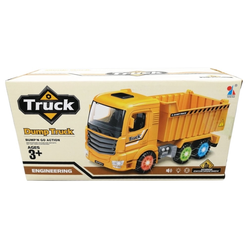 Camion de Jucărie cu Lumini și Funcție Bump & Go, Plastic, 23,5x9x11,5 cm 3