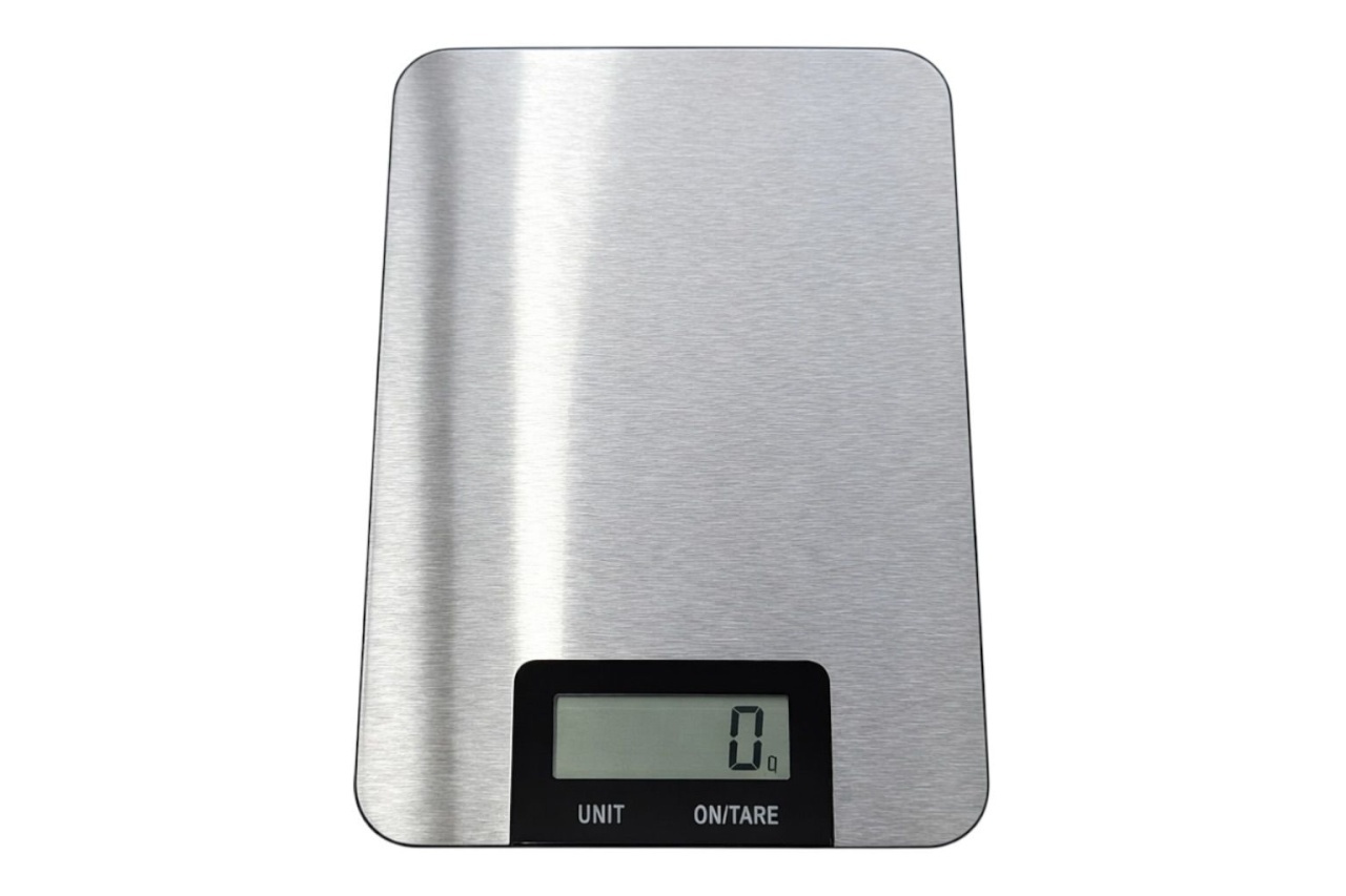 Cantar de bucatarie digital din otel inoxidabil, capacitate 5 kg, gri, afisaj temperatura si timer 3