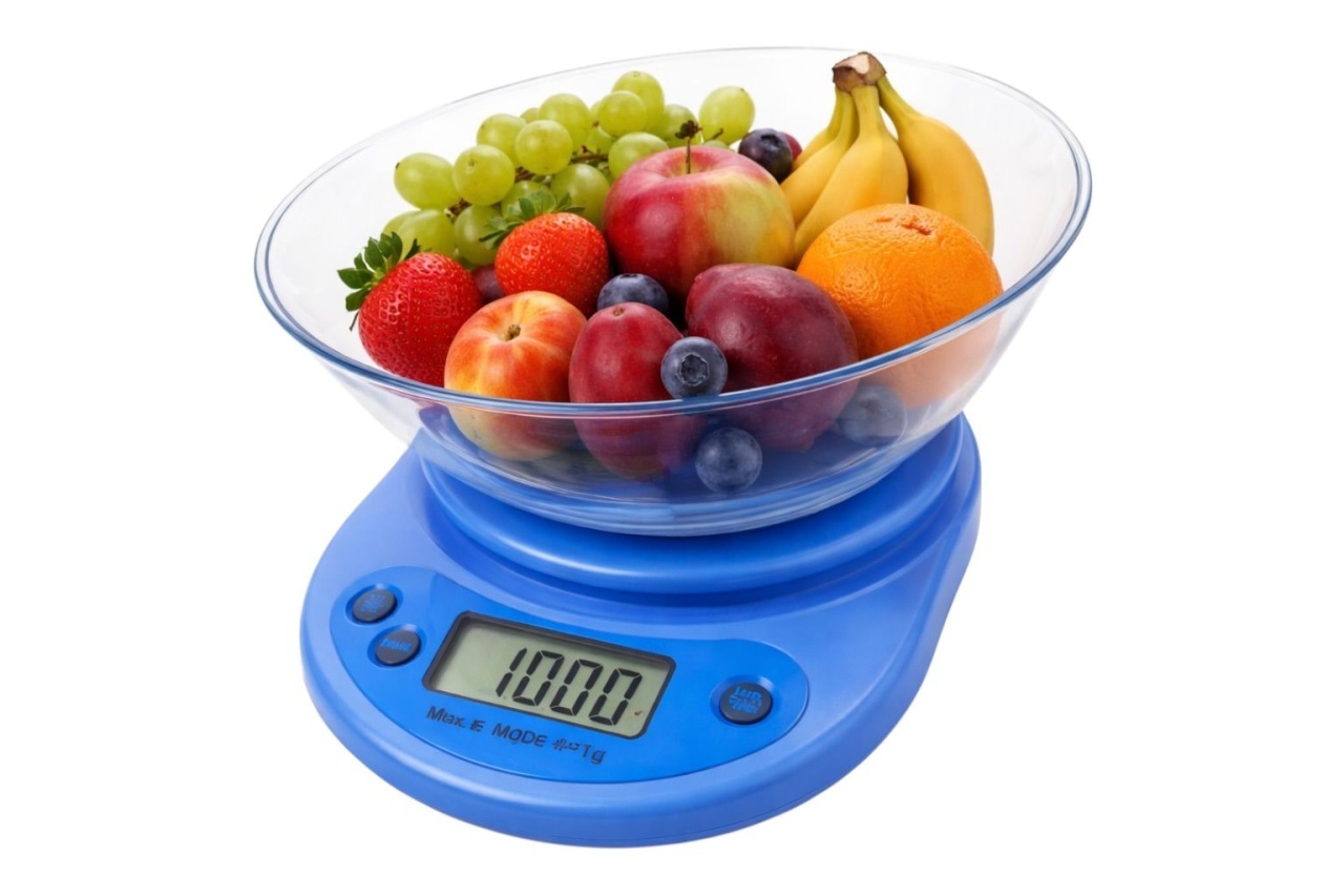 Cantar de Bucatarie Electronic, Albastru, Display LCD, Capacitate 5 kg, Functie Tara