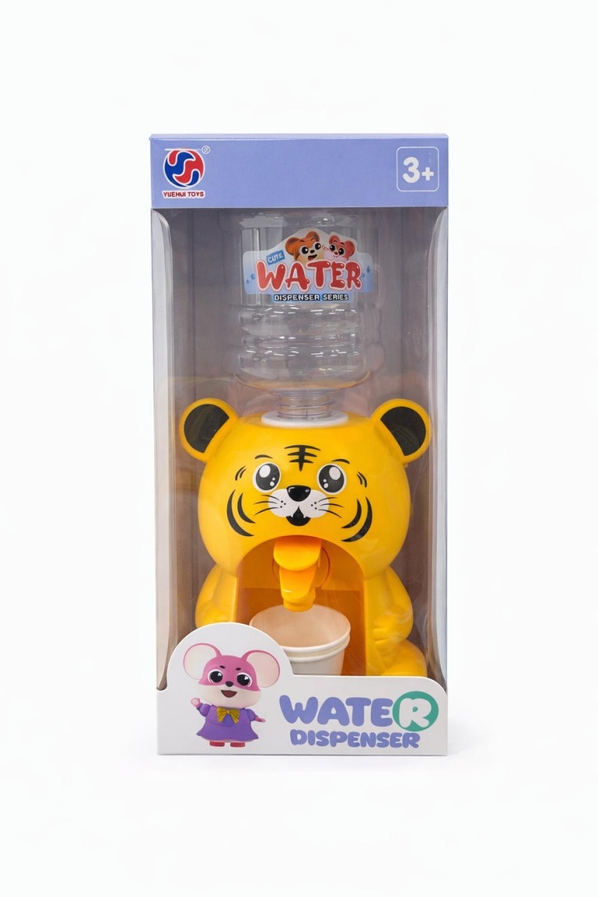 Dispenser apa pentru copii model tigru, 28.5 cm, din plastic, cu pahar inclus 2