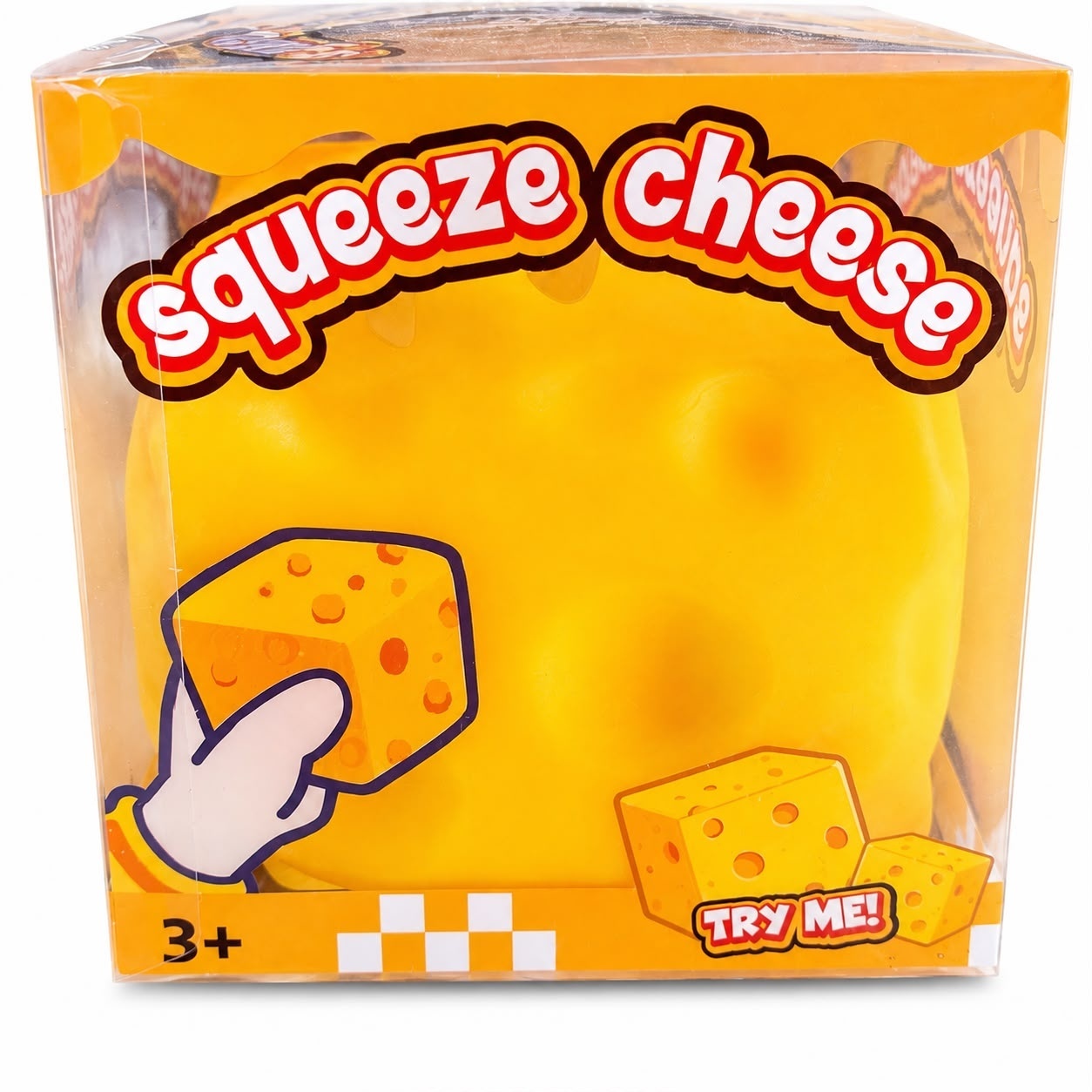 Jucărie Antistres Squishy Cașcaval cu Spumă, 10 cm, Super Moale, Senzorială, pentru Copii și Adulți 3