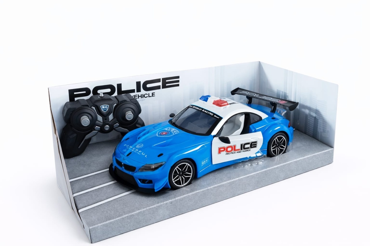 Mașinuță de Poliție cu Telecomandă Righteous, Funcții lumini și sunete 2