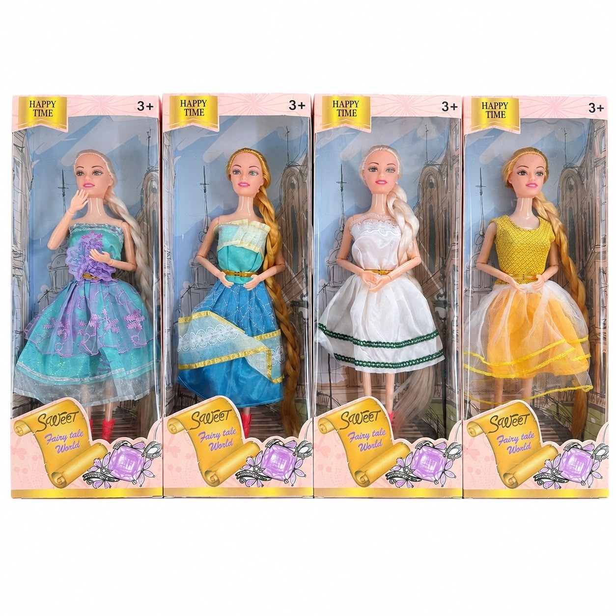 Păpușă Prințesă de Poveste pentru Fetițe 3+ – Model Aleatoriu, Rochie Elegantă 3