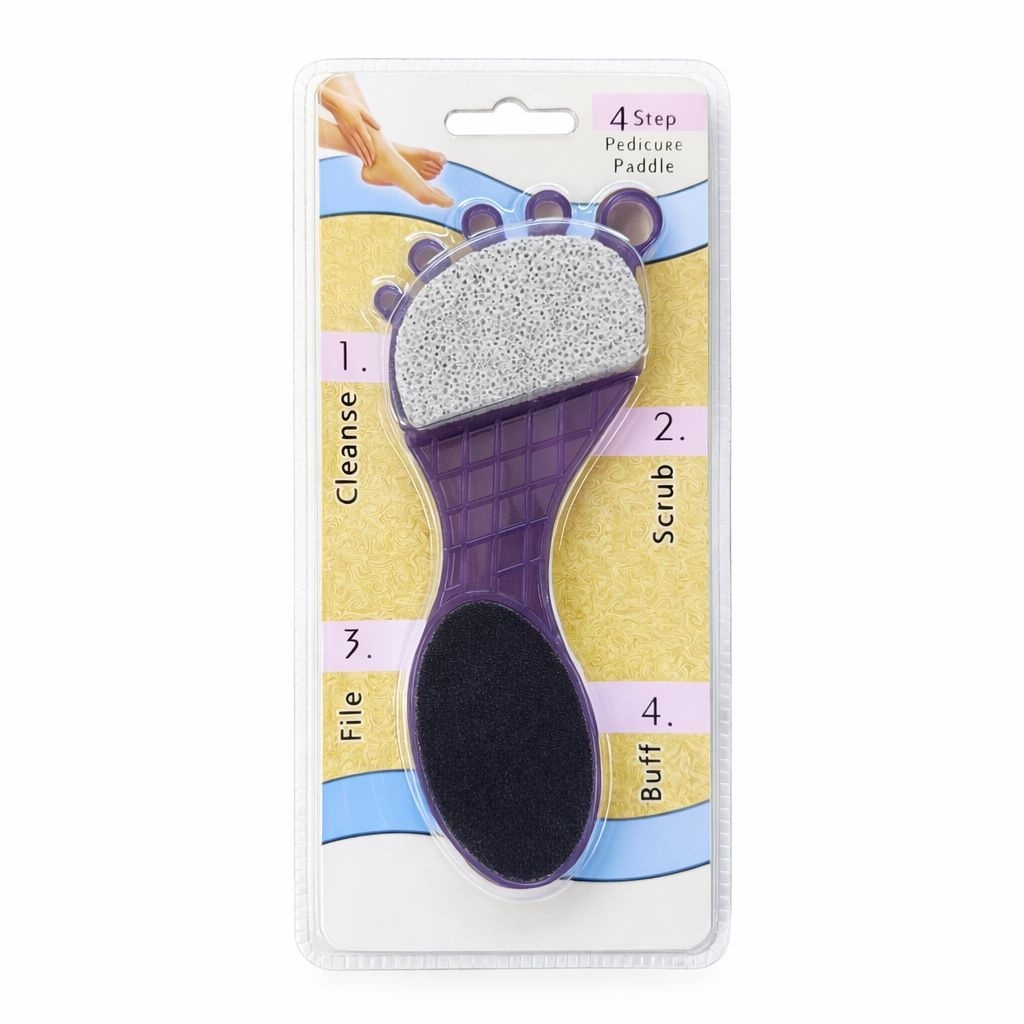 Pilă pentru Călcâie 4 in 1, Pedicure Paddle pentru Îngrijirea Tălpilor