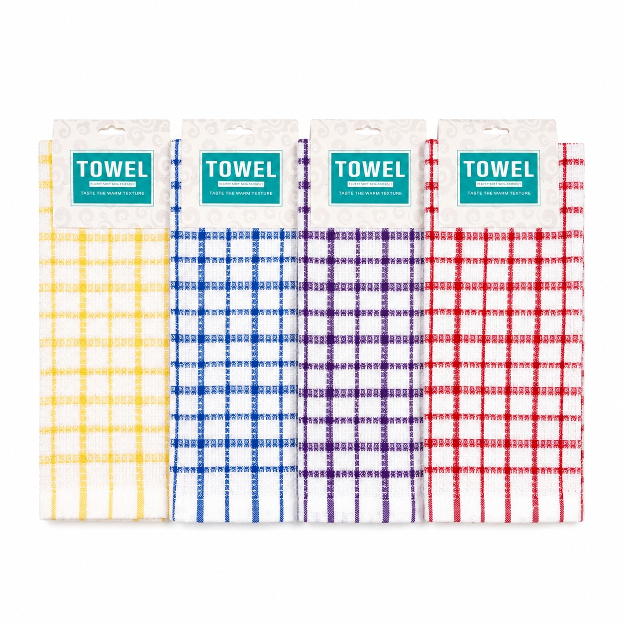 Prosop de Bucătărie din Bumbac 40x60 cm – Prosop Absorbant în Carouri, Diverse culori 2