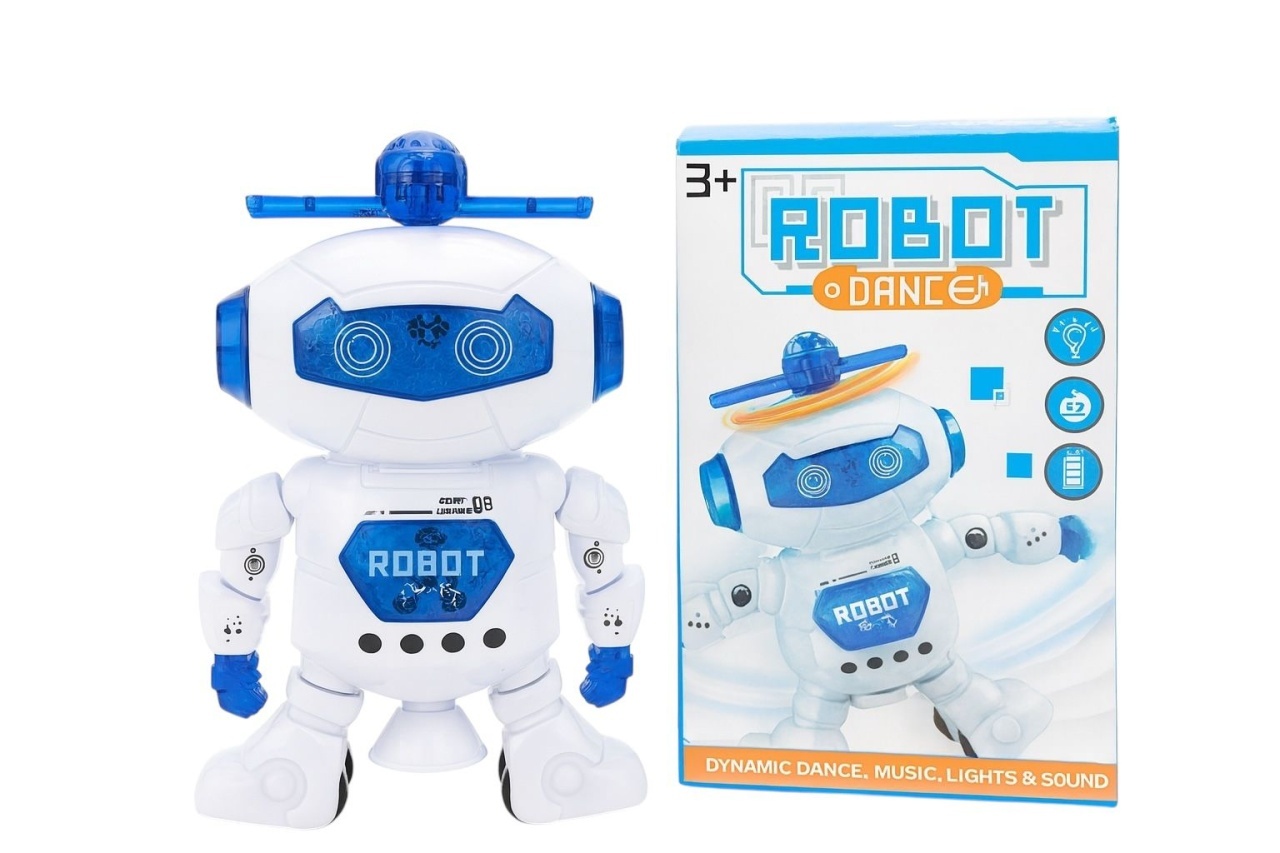Robot dansator cu lumini si muzica , jucarie interactiva pentru copii 3+ 2