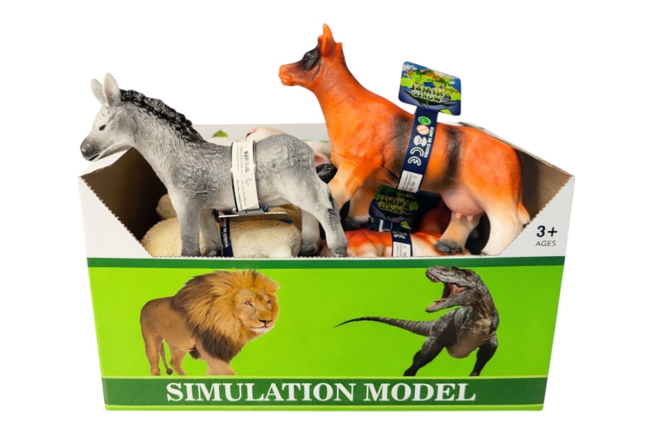 Set 12 Figurine Animale Domestice Realistice Din Plastic Educativ și Interactiv 2