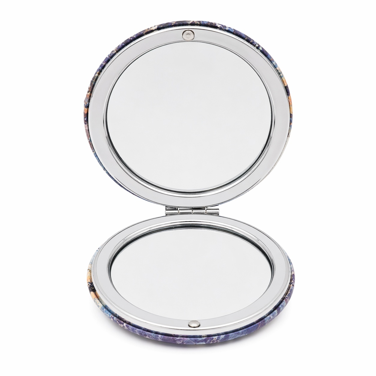 Set 12 oglinzi cosmetice rotunde cu delfini, 7cm, modele colorate, compacte 3