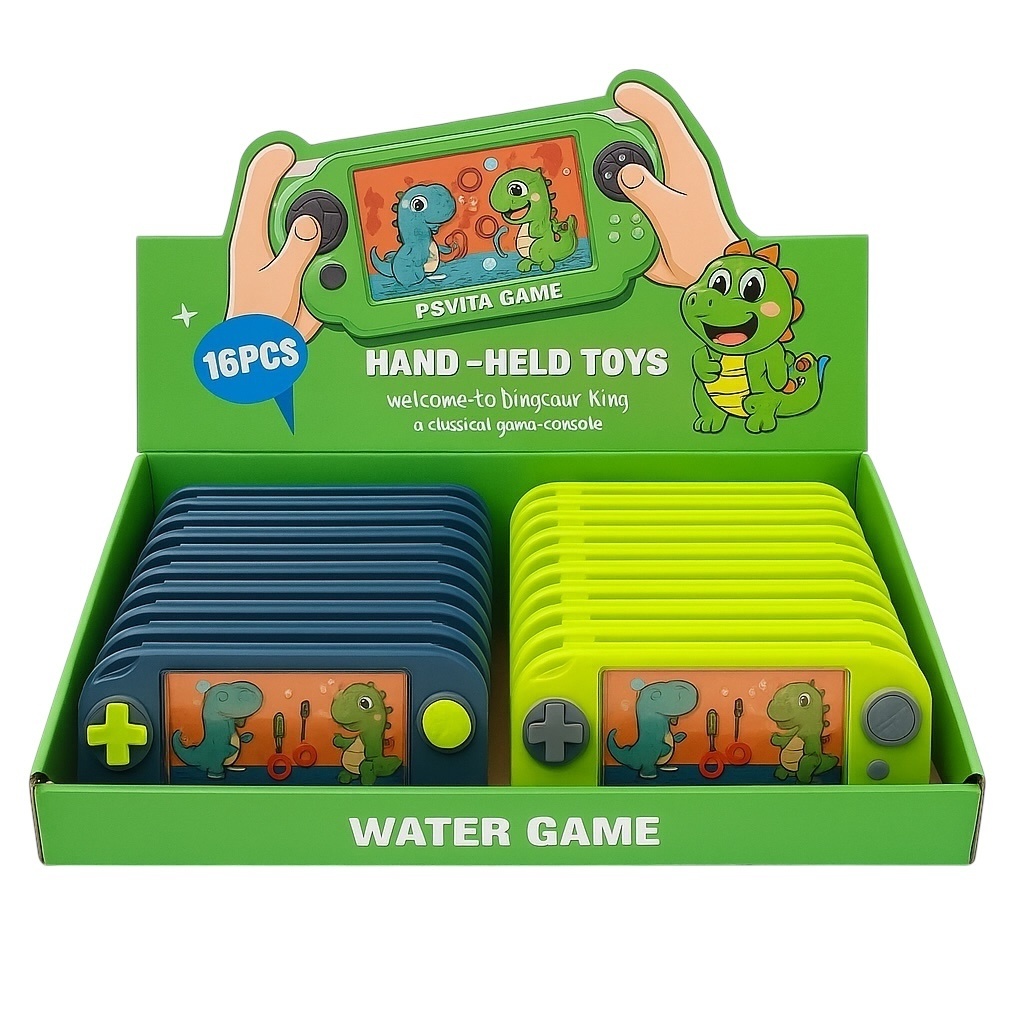 Set 16 Jocuri cu Apa pentru Copii Dino Water Game , Consola Portabila 2