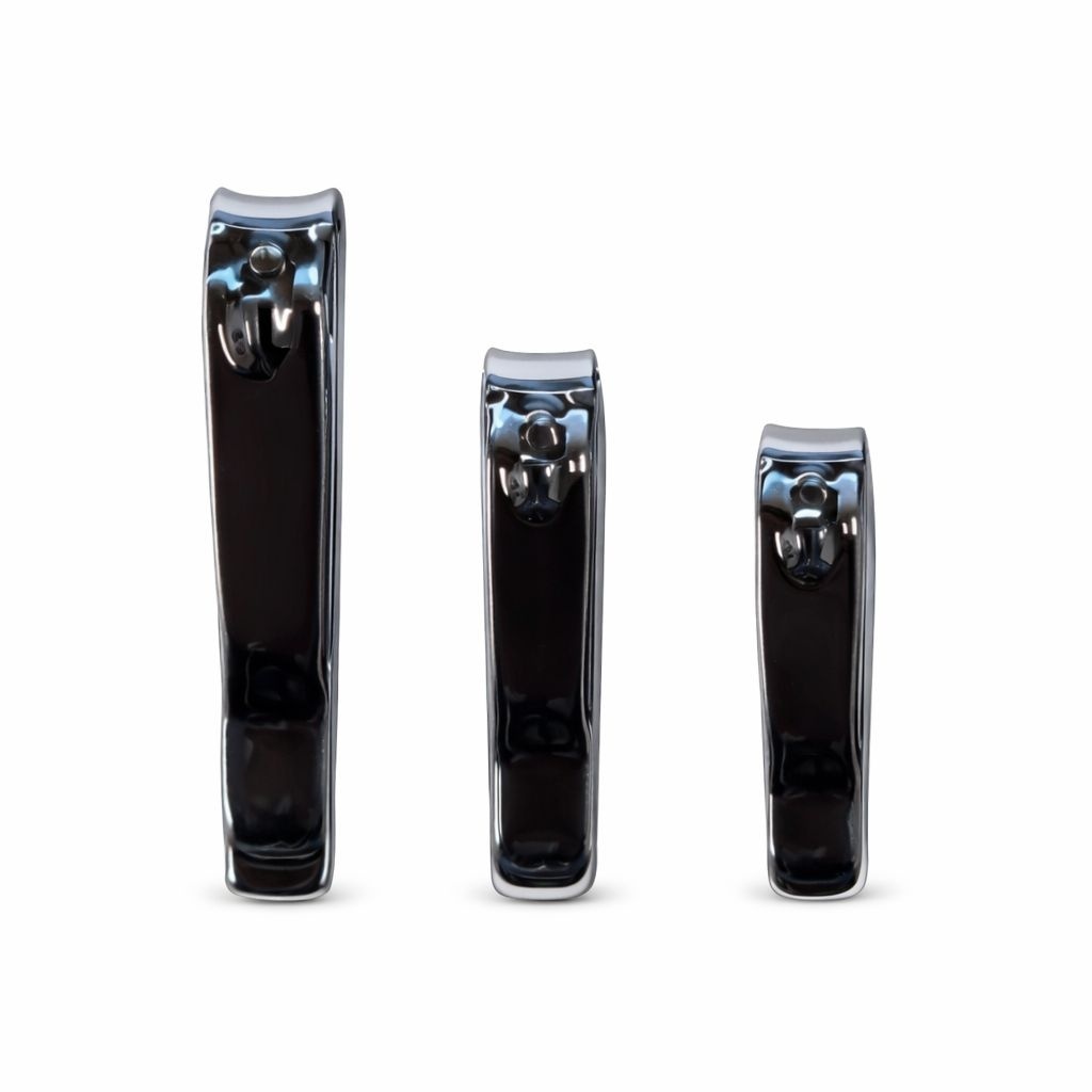Set de unghiere din oțel inoxidabil, 3 piese, negru 2