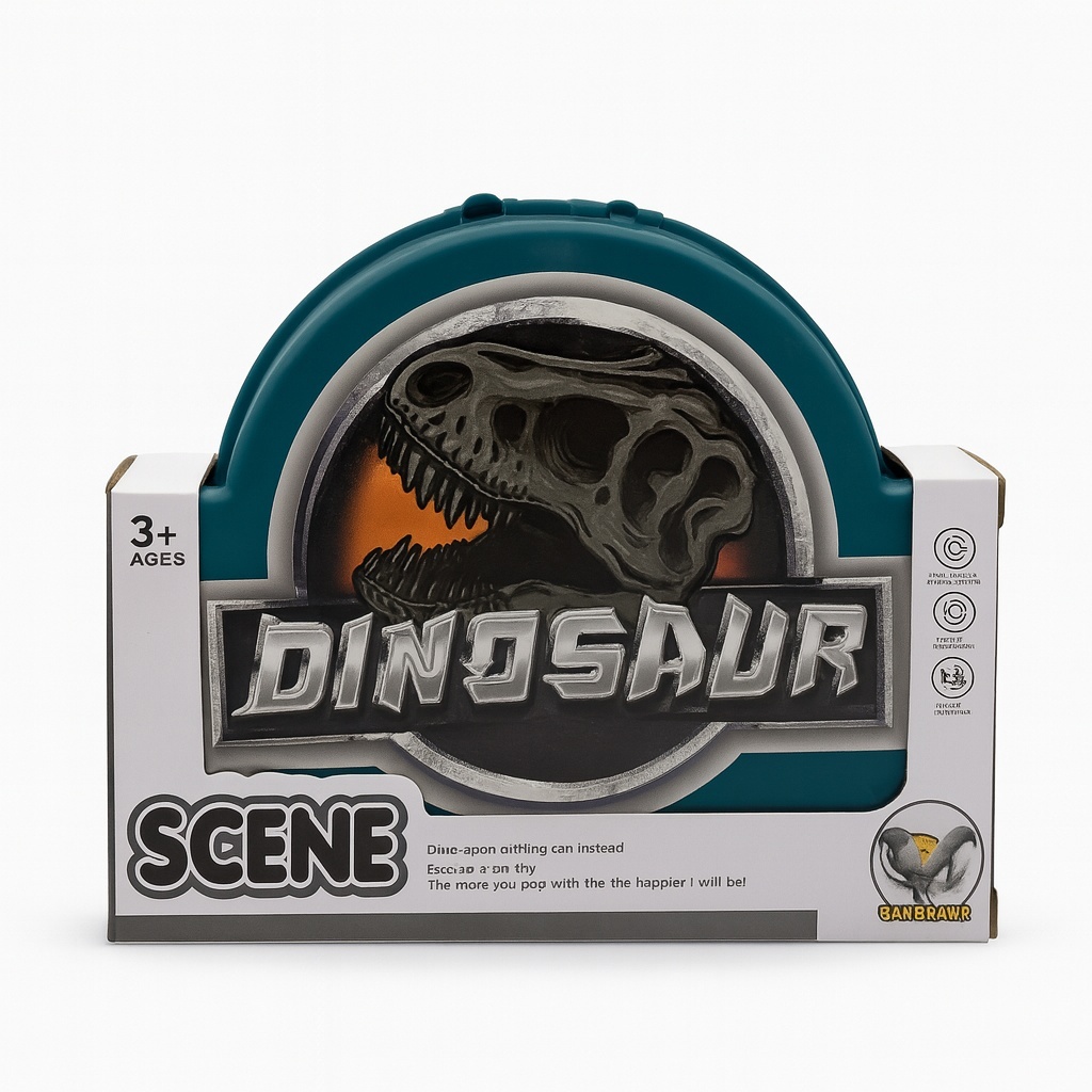 Set Dinozauri cu Cutie Tematica , 19x14 cm, Mini Figurine, Accesorii si Decor Preistoric 2